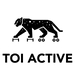 Logo of TOI Active with a black panther silhouette on a white background